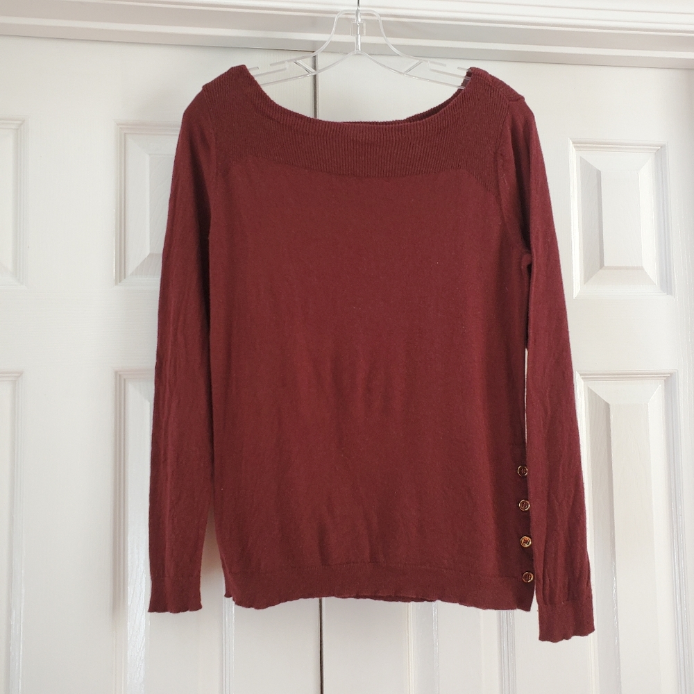 Ann Taylor Burgundy Sweater MEDIUM